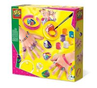 Bagues et bracelets - SES CREATIVE - Contient peinture, pinceau, 5 bagues et 2 bracelets