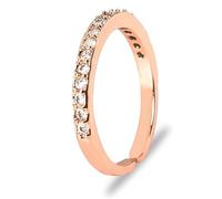 Bagues éternité empilables pour femmes et adolescentes - Alliance en argent pour femme - Or rose - Ensemble de bagues en oxyde de zirconium, cuprum, Diamant créé