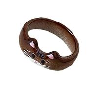 Bagues faites à la main en forme de chats sur le thème des animaux de dessin animé, bijoux faits à la main, accessoire fait à la main pour femmes et étudiants chats réglables, taille unique, Comme