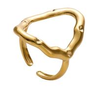 Bagues géométriques en acier inoxydable à la mode, résistantes rayures, bijoux élégants quotidien, accessoire de doigt