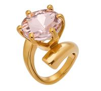 Bagues géométriques en Zircon pour femmes et hommes, avec réglage à Six griffes et ajustement confortable, en forme de spirale, bagues de soirée élégantes