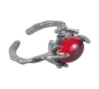 Bagues gothiques rétro avec cristal et épine noire réglable en zircon - Bijoux uniques pour les personnes élégantes - Bijoux gothiques uniques, taille unique, Comme décrit, Comme décrit.