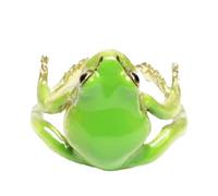 Bagues grenouille, bagues étranges | Bijoux ouverts et réglables sur le thème de la nature pour femmes, hommes, garçons, filles, amoureux des animaux, Refer to description, Métal + résine, Unisexe