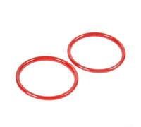 Bagues Haut-Parleur pour porte pour ford pour mustang 2015-2022 pour aluminium(Red)