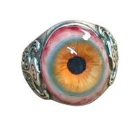 Bagues Œil Halloween | Anneaux Yeux Fixes Halloween - Bijoux Fantaisie Effrayants Accessoires Déguisement Hommes Femmes Adolescents