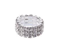 Bagues incrustées de exquis, bague élastique extensible, romantique, fiançailles, de mariage, bijoux d ' articulation, caméra extérieure