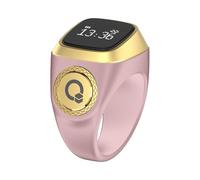 Bagues intelligentes pour femmes - Compteurs électroniques numériques, Bague intelligente pour homme, anneaux intelligents prennent en charge plusieurs langues, affichage clair, 5 rappels de prière