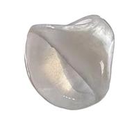 Bagues intérieures nacrées en résine émaillée légère et confortable Plusieurs options de couleur pour un usage quotidien et des occasions spéciales Bijoux nacrés multicolores, taille unique, Comme