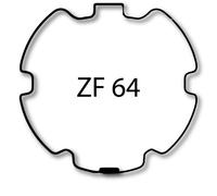 Bagues moteur FAAC 45 mm tube ZF 64 - A4505_0509S
