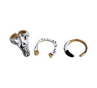 Bagues ouvertes à de zèbres rétro à la mode, accessoires de doigt uniques faits à la main, bijoux pour un usage quotidien, accessoires de mode non conformistes