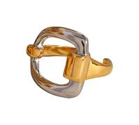 Bagues ouvertes à la mode pour femmes, or argent, ouverture géométrique irrégulière, accessoires de tous les jours, Youthway