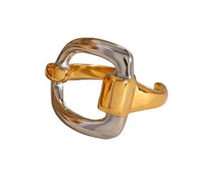 Bagues ouvertes à la mode pour femmes, or argent, ouverture géométrique irrégulière, accessoires de tous les jours, Youthway