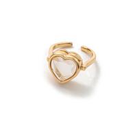 Bagues ouvrantes innovantes réglables en forme de cœur / rond pour, accessoire de mode personnalisable, utilisation quotidienne, déclaration élégante pour un anniversaire de mariage et un usage