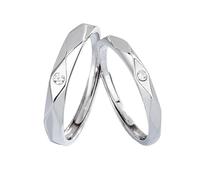 Bagues Personnalisés Anneau Argent 925 Argent Sterling Ruban de Möbius Réglable Mode pour Couple Homme Épouse Fête Des Mères Bijoux