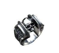 Bagues Pour Hommes, Motard Anel, Bague Tête De Mort Pour Adolescents, Gothique, Mode, Bijoux Cadeau Vintage, Nouvelle Collection