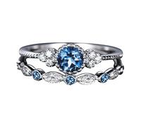 Bagues pour main droite pour femme, bijoux tendance pour femme, 1 paire de bagues de taille 510, bijoux pour adolescentes, taille unique, Cuivre, Pas de pierre précieuse