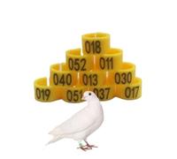 Bagues pour pattes d'oiseaux, Sangles de pattes numérotées par couleur for oiseaux, 8 mm et 10 mm, multicolores, paquet de 100 ou 200(Giallo,10毫米200pc)