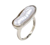 Bagues pratiques, bijoux de doigt, longues bandes élégantes, perles, Texture en acier inoxydable, adaptées femmes, déclaration féminine