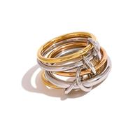 Bagues pratiques en alliage robuste avec un style simple pour les hommes et les femmes à la mode et à la recherche d'individualité bagues tendance pour femmes, taille unique, Comme décrit, Comme