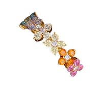 Bagues réglables élégantes, mariage, à quatre feuilles, rencontres, doigt ouvert, pour et homme, bijoux en diamants à quatre feuilles