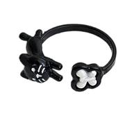 Bagues réglables en forme d'animal de dessin animé - Joli motif chat et chien - Accessoire de bijoux en alliage pour un usage quotidien ou des occasions spéciales, taille unique, Comme décrit, Comme