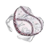 Bagues réglables et douces pour la peau - Design vintage émaillé - Accessoire de bijoux pour un usage quotidien - Bagues légères et confortables