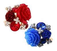 Bagues roses pour femme - Bague rose, cercle de roses élégantes, bague florale en spirale, bande de fleurs réglable, bijoux romantiques, bague enveloppante de pétales, accessoire de bijoux pour femme