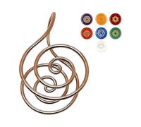 Bagues Spirales Reiki En Cuivre Pour La Méditation Et La Guérison Énergétique, Bagues Spirales Reiki En Cuivre, Un Cadeau D'une Importance Extraordinaire (1pcs)