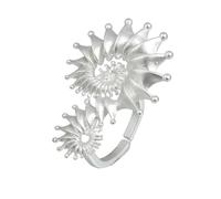 Bagues sur le thème de, conque géométrique, anneaux d ' ouverture réglables, bijoux de doigt accrocheurs, adaptés à un usage quotidien, bijoux en coquillages