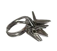 Bagues tendance avec pompons distinctifs détaillés contemporains irréguliers glands anneaux en métal robuste tendance réglable