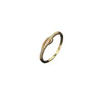 Bagues Tendance Cadeaux Argent Sterling Une Rangée Zircon Simple Nœud Papillon Fête pour Femmes
