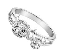 Bagues « Vache » Mère-fille, Jolies Bagues En Sur Le Thème De La Vache, Bijoux Romantiques Pour Femmes Et Filles, Idéales Pour Les Amoureuses De Vaches, En Voyage, Au Quotidien