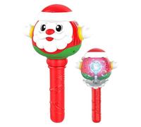 Baguette à bulles de Père Noël 8 trous 3 modes électrique étanche | Machine à bulles Père Noël pour école, salle de classe, parc, jardin, cour, piscine, aire de jeux, salle de bain
