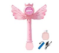 Baguette À Bulles pour, Jouet Musical avec Lumières LED, Machine À Bulles Portable, Accessoire De Costume Fantastique, pour Garçons Et Filles, École Maternelle, Voyage, Parc, Cour, Fête, Jeu E