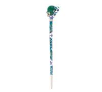 Baguette à Cheveux Chinoise Vintage en Alliage, Décorative | Style Chinois Ancien, Vert, pour Coiffures Diy, Occasions et Célébrations, Pensée pour Femmes et Dames