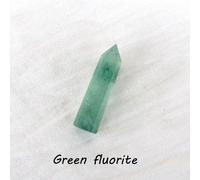 Baguette À Pointe D'améthyste En Cristal Naturel,Quartz Rose,Gemme De Guérison,Énergie,Minéraux,Artisanat Minéral,Cadeau De Décoration Pour La Maison,1 Pièce - Type Green Fluorite-7-8cm