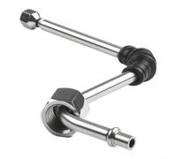 Baguette à vapeur de rechange en acier inoxydable pour machines à expresso EC680 avec coude en caoutchouc et tube de 6 mm de diamètre pour une mousse efficace du lait (A)