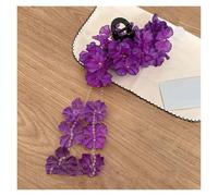 Baguette cheveux 3pc Colorful Hydrangea Flower Hair Claw For Women Sweet Cute Petal Tassel Shark Clip Hairpin Accessories pour Femmes(Purple)
