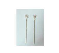 Baguette cheveux Bâtons de cheveux en forme cœur métal doré, 1/2 pièces, avec pierres précieuses violettes, accessoires fête for femmes et filles pour Femmes(Color-3)