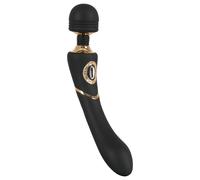 Baguette Cléopâtre - vibromasseur de massage rechargeable (noir)