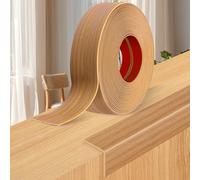 Baguette d’Angle PVC Cornière Moulure Murale Autocollante Protection Profilé Souple pour Bordure de carrelage Plafond (Grain de chêne Jaune, 2cm×3m)