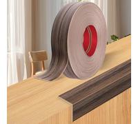 Baguette d’Angle PVC Cornière Moulure Murale Autocollante Protection Profilé Souple pour Bordure de carrelage Plafond (Bois Brun Brumeux, 2cm×3m)