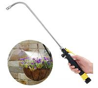Baguette d'arrosage pour paniers suspendus, 63,5 cm avec buse réglable, outil de nettoyage des vitres de voiture pour animaux domestiques, idéal pour arroser les plates-bandes, les plantes suspendues.