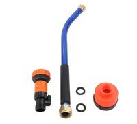 Baguette d'arrosage de jardin en acier inoxydable pour buse en plastique 1000 trous, pulvérisateur de 62 cm de long pour plantes, fleurs, parterres de légumes, raccord de tuyau d'angle de courbure de