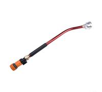 Baguette d'arrosage de jardin en acier inoxydable pour buse en plastique à 1000 trous, pulvérisateur de 62 cm de long pour plantes, fleurs, parterres de légumes, raccord de tuyau d'angle de courbure