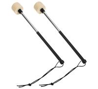 Baguette de Batterie en Acier Inoxydable, Percussion, Professionnels | Accessoire Doux et Sûr pour Tambour, Prise Confortable, Usage Large, Améliore la Perception du Rythme