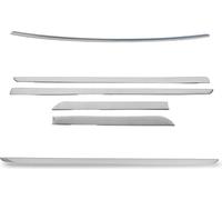 Baguette de calandre arrière Jeu de baguettes latérales pour Dacia Duster Acier inoxydable Argent 6pcs