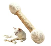 Baguette de dentition en bois - Rouleau d' à chat en sisal naturel | Jouet pour chat Qtip - 110 g en bois naturel de sisal 30 x 4 x 4 cm - Bâton de dentition interactif pour chaton en intérieur