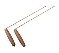 Baguette de détection de métaux en cuivre pur pour la chasse au trésor précise et la recherche d'or, poignée ergonomique pour une utilisation confortable, détecte l'or, l'argent et