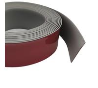 Baguette de fenêtre - Largeur : 50 mm - Plate, profilée, moulure en plastique, moulure décorative, protection des bords, protection murale, profil de transition(gris,3m)